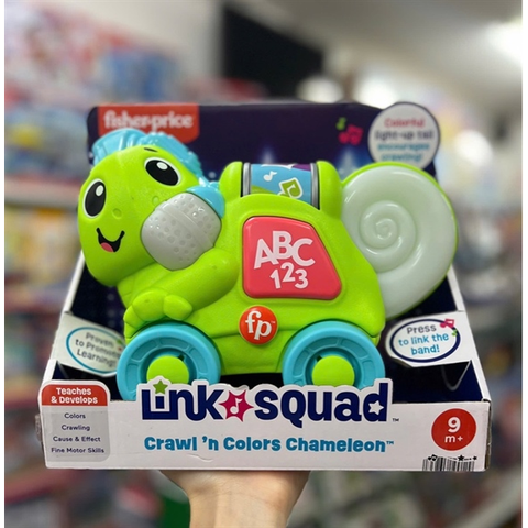  HTX01 Fisher-Price Link Squad Crawl 'n Colors Chameleon Baby 