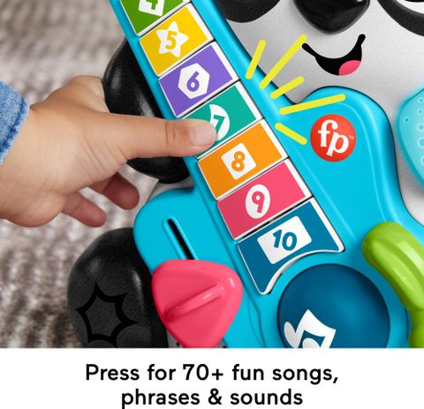  HTX00 Fisher-Price Link Squad Jam & Count Panda Baby Learning Toy with Music & Lights 