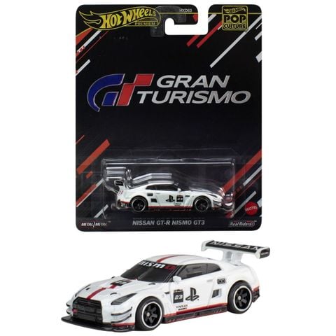  Mô hình xe HVJ34 Hot Wheels Pop Culture Gran Turismo - Nissan GT-R NISMO GT3 