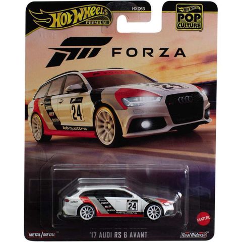  Xe mô hình HVJ47 Hot Wheels Premium Pop Culture FORZA '17 AUDI RS 6 AVANT 