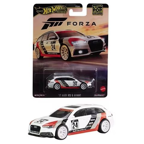  Xe mô hình HVJ47 Hot Wheels Premium Pop Culture FORZA '17 AUDI RS 6 AVANT 