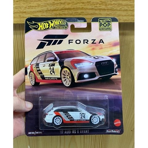  Xe mô hình HVJ47 Hot Wheels Premium Pop Culture FORZA '17 AUDI RS 6 AVANT 