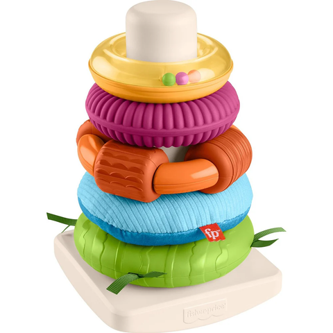  Đồ chơi xếp chồng HXK47 Fisher-Price Sensory Rock-A-Stack 