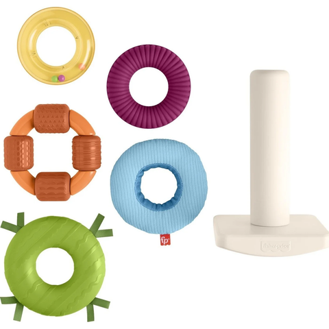  Đồ chơi xếp chồng HXK47 Fisher-Price Sensory Rock-A-Stack 