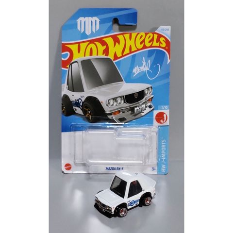  HXR23 Hot Wheels Mazda RX-3 White 