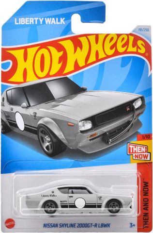  Xe mô hình HXR13 Hot Wheels Basic Car Nissan Skyline 2000GT-R LBWK Gray 