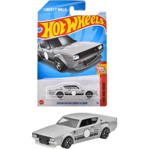  Xe mô hình HXR13 Hot Wheels Basic Car Nissan Skyline 2000GT-R LBWK Gray 