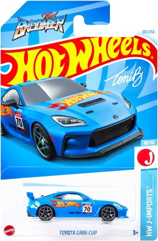  Xe mô hình Hot Wheels HXR12 Basic Car Toyota GR86 Cup - Blue 