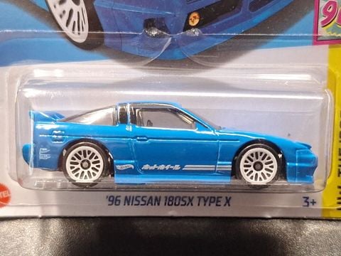  Xe mô hình HXR16 Hot Wheels Basic Car '96 Nissan 180SX Type X 