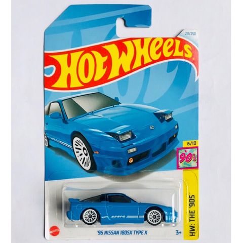  Xe mô hình HXR16 Hot Wheels Basic Car '96 Nissan 180SX Type X 