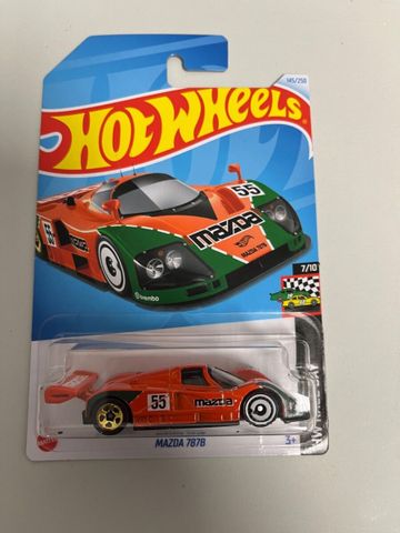  Xe mô hình HXR14 Hot Wheels Basic Car, Mazda 787B - Orange 