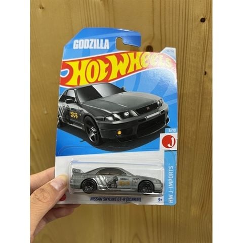  BCNR33 Hot Wheels HXR26 Basic Car, Nissan Skyline GT-R Gray 