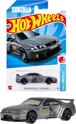  BCNR33 Hot Wheels HXR26 Basic Car, Nissan Skyline GT-R Gray 