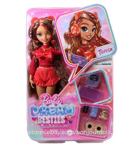 Búp bê HYC23- Dream Besties Doll & Accessories Playset, Teresa Posable Fashion Doll 