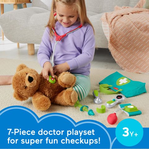  HYH26 Fisher-Price Medical Kit 7-Piece Doctor Toys 