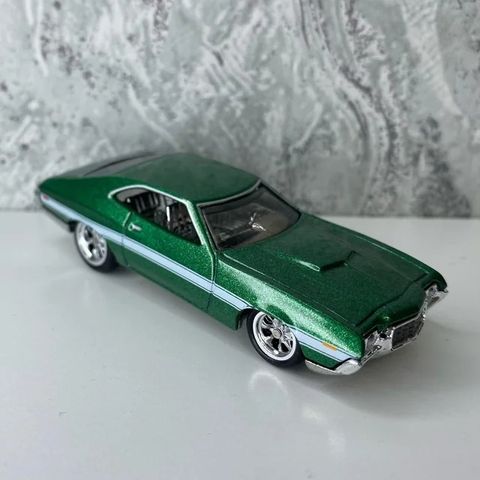  Mô hình xe HYP72 Hot Wheels Fast & Furious 1972 Ford Gran Torino Sport 