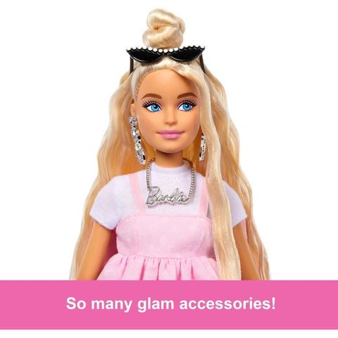  Búp bê HYV27 Barbie Deluxe Style Doll #3 in Pastel Pink Barbiecore Dress 