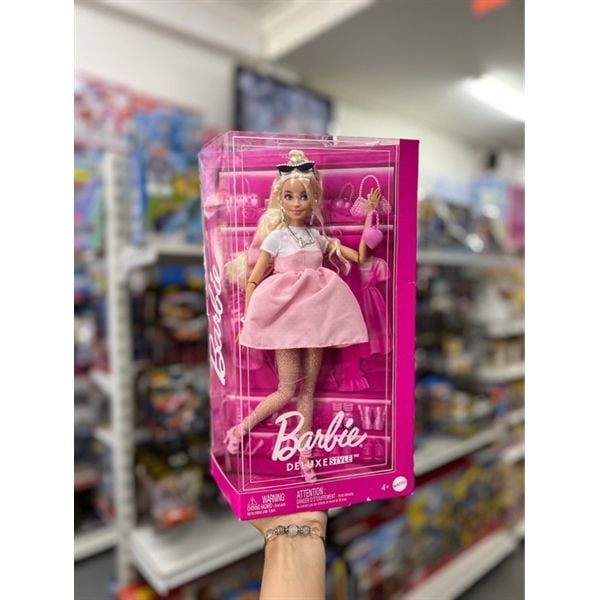 Búp bê HYV27 Barbie Deluxe Style Doll #3 in Pastel Pink Barbiecore Dress