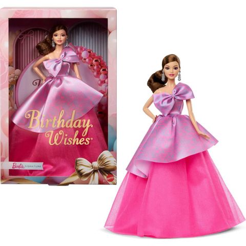  Búp bê JBJ07 Birthday Wishes Signature Theme Doll House Barbie Doll Pink 