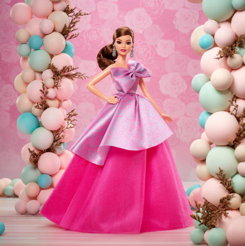  Búp bê JBJ07 Birthday Wishes Signature Theme Doll House Barbie Doll Pink 