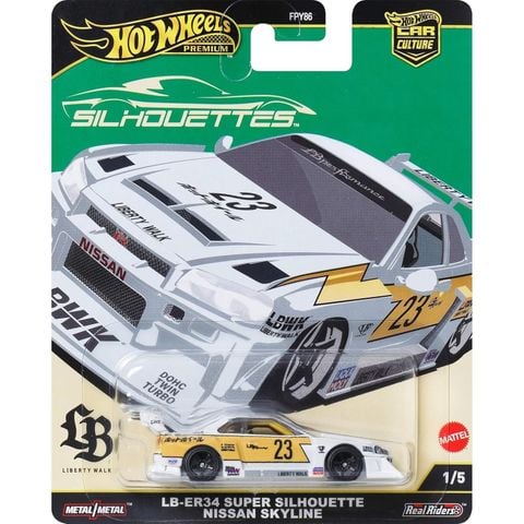  Mô hình xe JBK59 Hot Wheels Car Culture Silhouette LB-ER34 Super Silhouette Nissan Skyline 