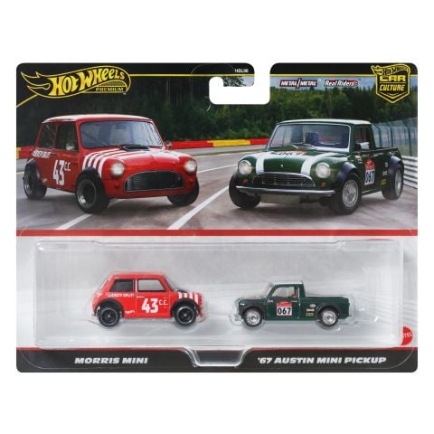  JBK97 Hot Wheels Premium 2 Pack - Maurice Mini / '67 Austin Mini Pickup 