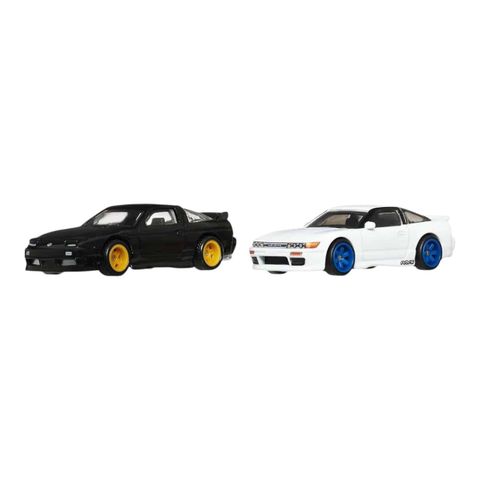 JBK96 Hot Wheels Premium Car Culture 2 Pack '96 Nissan 180SX Type X & Nissan SilEighty 