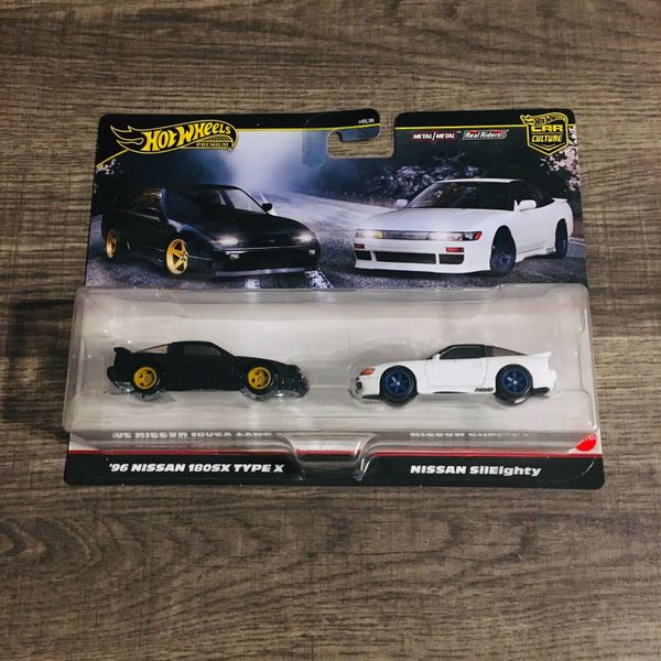 JBK96 23win04 Premium Car Culture 2 Pack '96 Nissan 180SX Type X & Nissan SilEighty