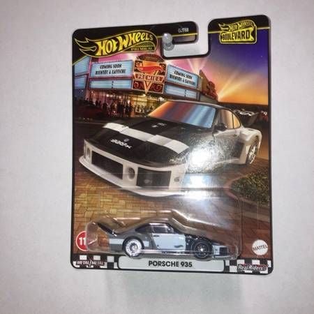 Xe ô tô mô hình JBL17 Hot Wheels Boulevard Porsche 935 - Black