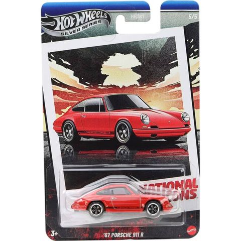  Xe mô hình JBY86 Hot Wheels Vintage 67 Porsche 911 R 