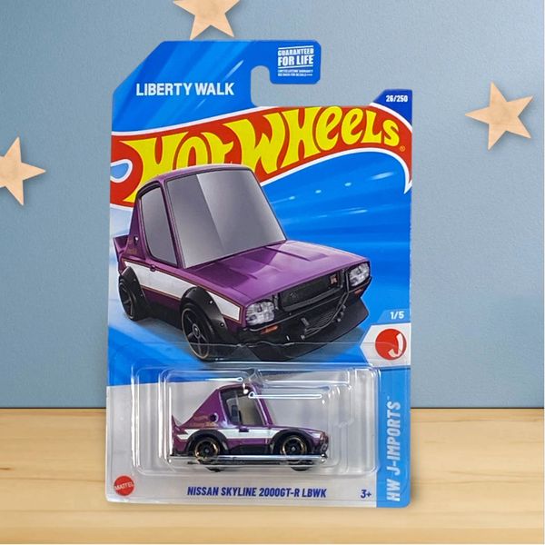 Xe ô tô mô hình JFN52 23win04 Basic Car Nissan Skyline 2000GT-R LBWK Purple