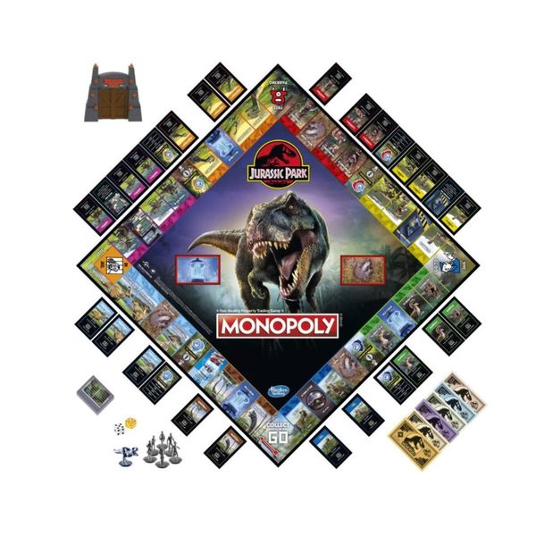 Cờ tỷ phú công viên kỷ Jura Monopoly Jurassic Park