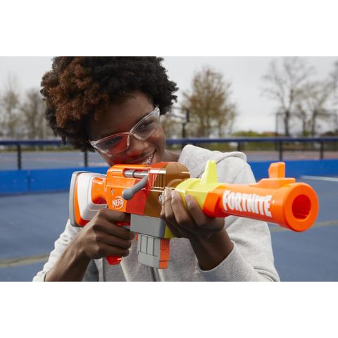  Súng đồ chơi Nerf Fortnite HR Dart Blaster Ruff Wrap Design with 6 Elite Darts 