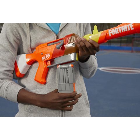  Súng đồ chơi Nerf Fortnite HR Dart Blaster Ruff Wrap Design with 6 Elite Darts 