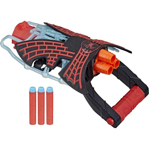 Marvel Spiderman: Across the Spider-Verse Miles Morales Tri-Shot NERF Blaster