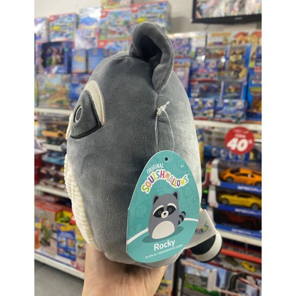 Gấu bông Squishmallows Rocky the Raccoon 19cm