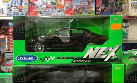  Mô hình xe Mercedes-Benz S-Class 1:24 Welly- 24051- (đen) 