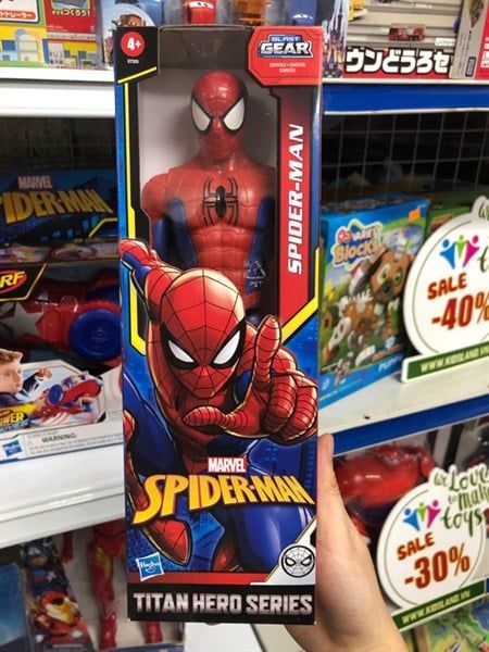  E7333 - 23win08 com chiến binh Titan Amor 30cm Spiderman 