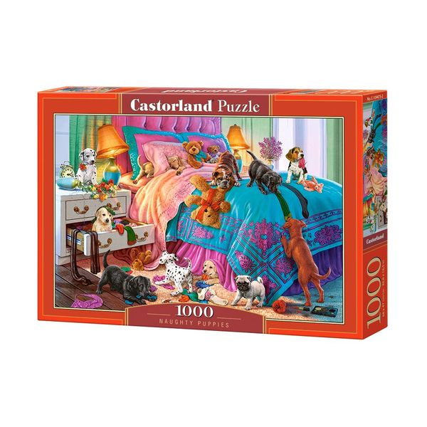 Xếp hình Puzzle Những Chú Chó Con Nghịch Ngợm 1000 mảnh CASTORLAND C-1