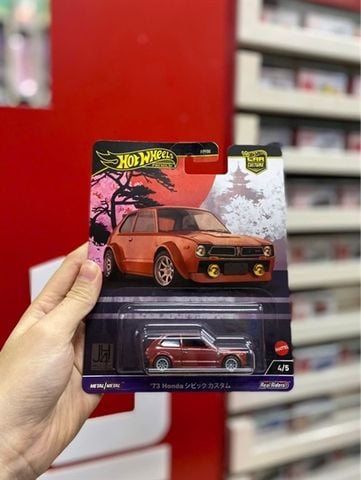  Xe mô hình HRV85 Hot Wheels Car Culture Japan Historics 4'73 Honda Civic Custom 