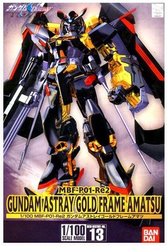  #13 Gundam Astray Gold Frame Amatu 1/100, Gundam Seed Destiny Action Figure 