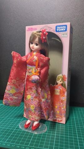  Búp bê LD-30 Licca-chan Doll Kimono Red Dress-up 