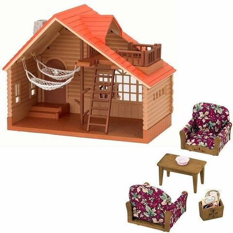  Đồ chơi Nhà Sylvanian Families Log Cabin Gift Set B Epoch EP-2917 