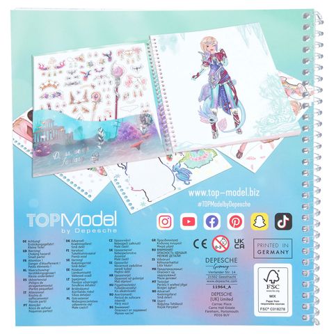  Đồ chơi sách thiết kế thời trang Dress Me Up Fantasy TOPMODEL 