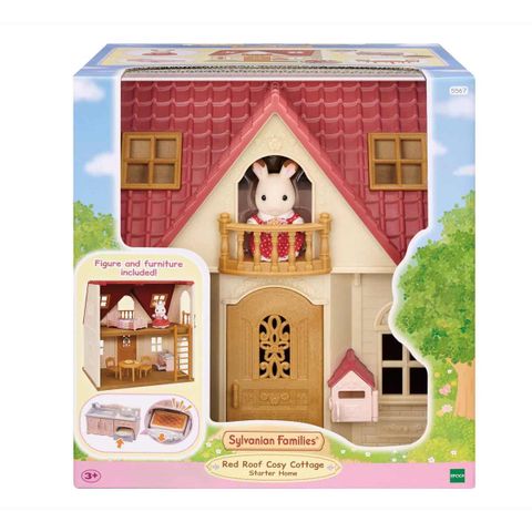  Đồ chơi Nhà Mái Đỏ Của Thỏ Epoch Sylvanian Families EP-5567 Red Roof Cosy Cottage 