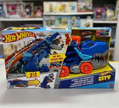  HNG50 Hot Wheels City Transforming T-Rex Ultimate Hauler 