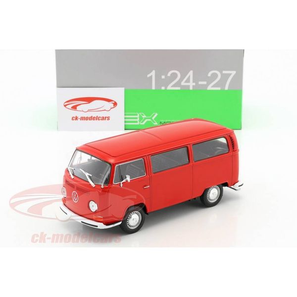  Mô hình xe Volkswagen Bus T2 1972 (Fire) 1:24 Welly- 22472 