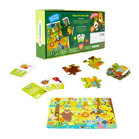  BLM0009 Bộ ghép hình và câu đố tiếng Anh - Động vật hoang dã 
