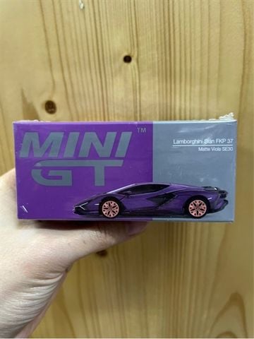  MINI GT 1/64 Lamborghini Cyan FKP 37 SE30 Matte Viola Left Handle, Hong Kong Limited 