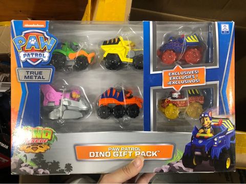  Set 6 mô hình xe cứu hộ PAW Patrol True Metal Dino Rescue Gift Pack, 6 Collectible Die-Cast Vehicles 